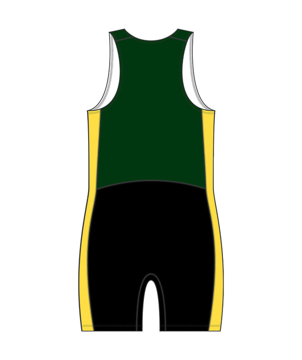 Men's Ashburton Rowing Club  Sprint Unisuit - Black/Green