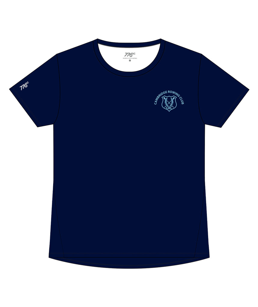 Women's Cambridge Rowing Club Performance T-Shirt SS - Navy