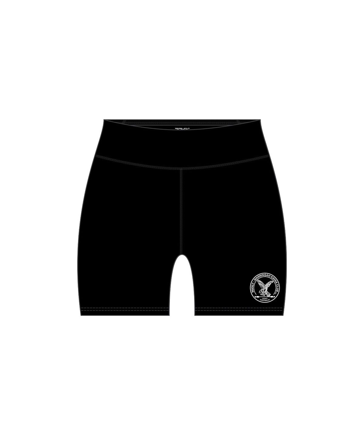 Women's Manly Warringah Kayak Club Active Short - Black