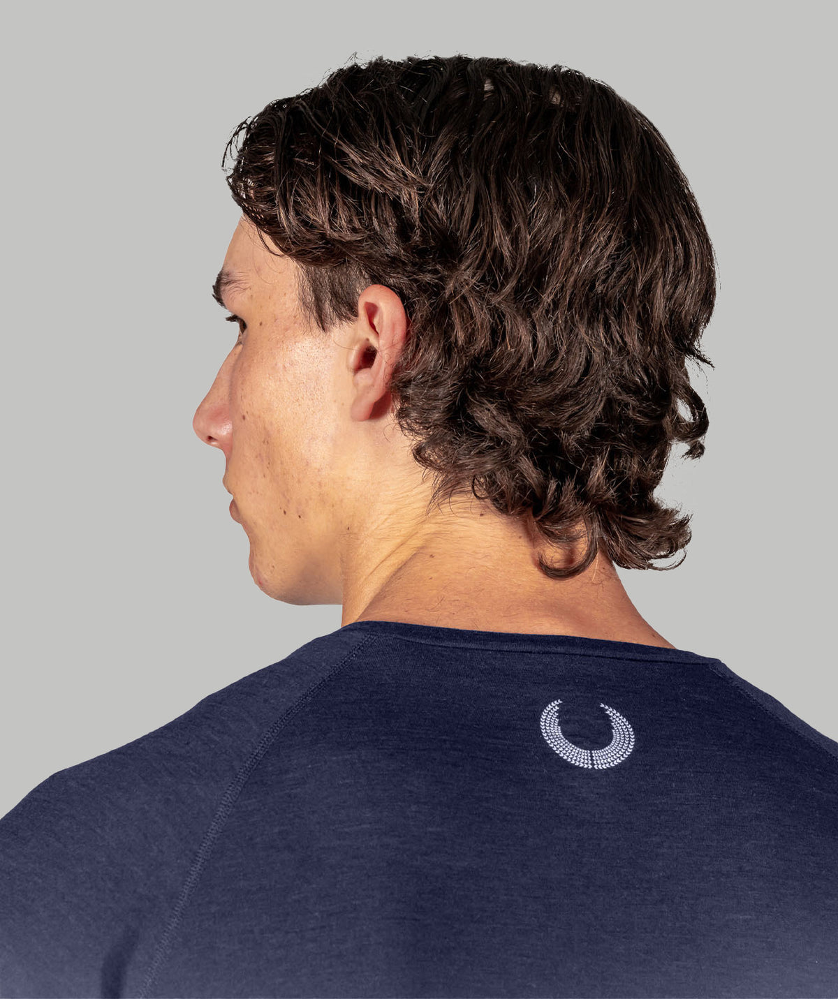 Men's Wreath Pro-Merino Crew - Navy