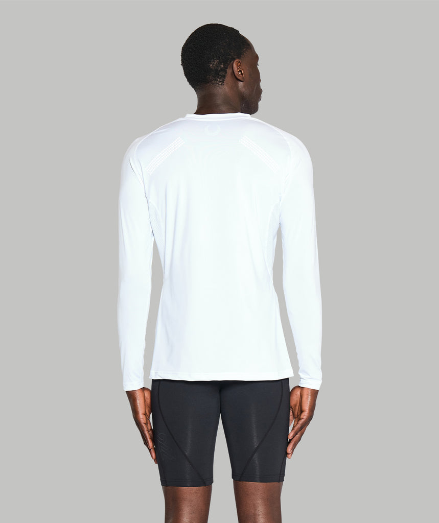 Men's Wreath Performance LS Base Layer - White