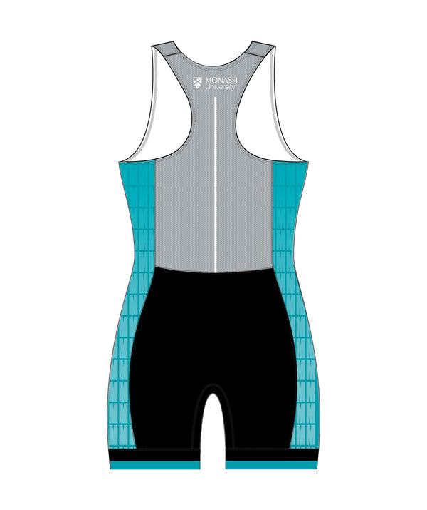 Women's Monash University Rowing Pro Unisuit - Blue/Grey