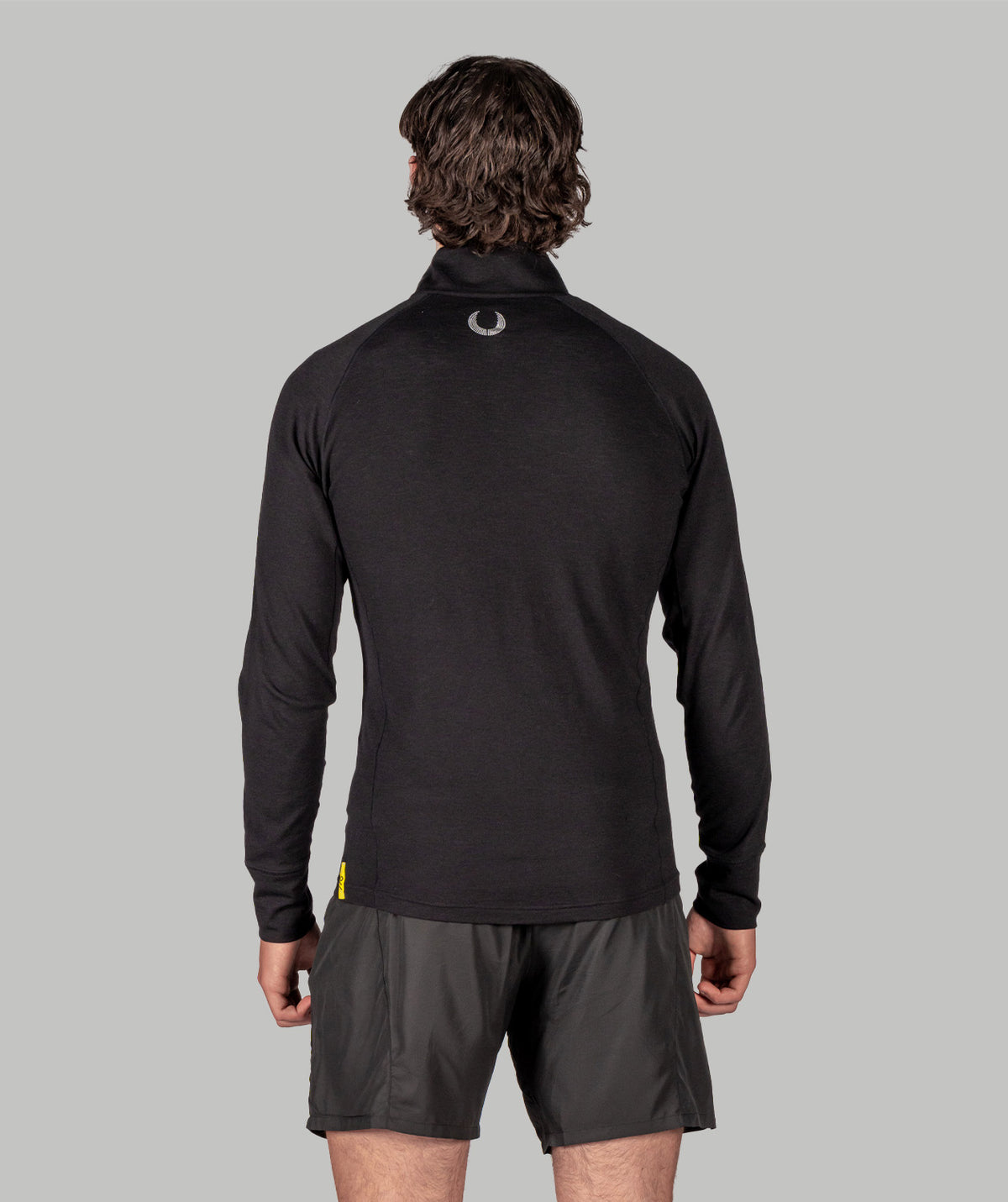 Men's Wreath Pro-Merino ¼ Zip - Black