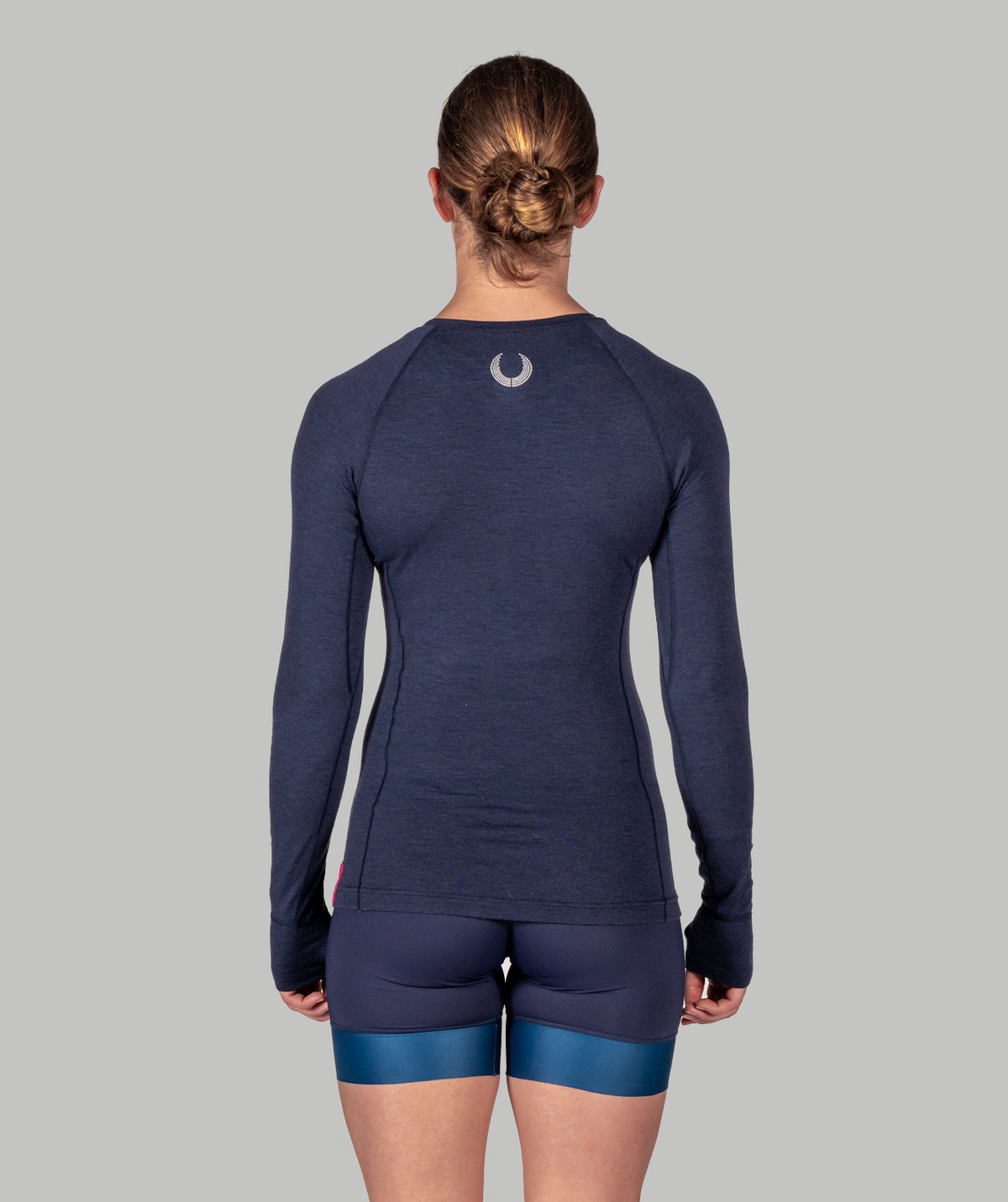 Women's Wreath Pro-Merino Crew - Navy