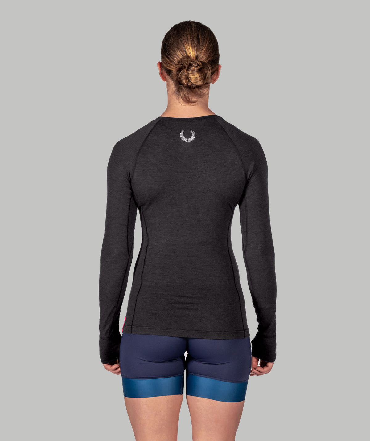 Women's Wreath Pro-Merino Crew - Black