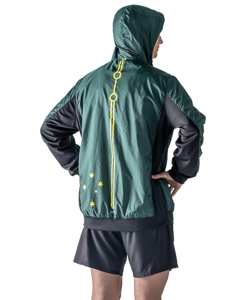 Men's Rowing Australia Supporter Spray Jacket - Green