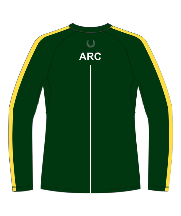 Men's Ashburton Rowing Club  Base Layer LS - Green/Yellow