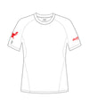 Men's Griffith University Base Layer SS - White/Red