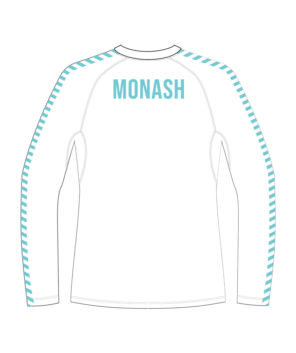 Women's Monash University Rowing Base Layer LS - White