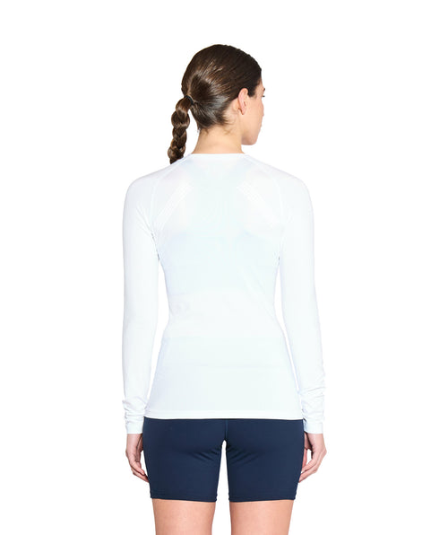 Women's Wreath Performance LS Base Layer - White