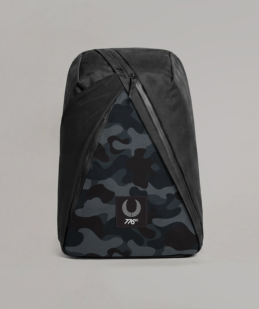776BC Pro Tour Camo Backpack Patch - Black