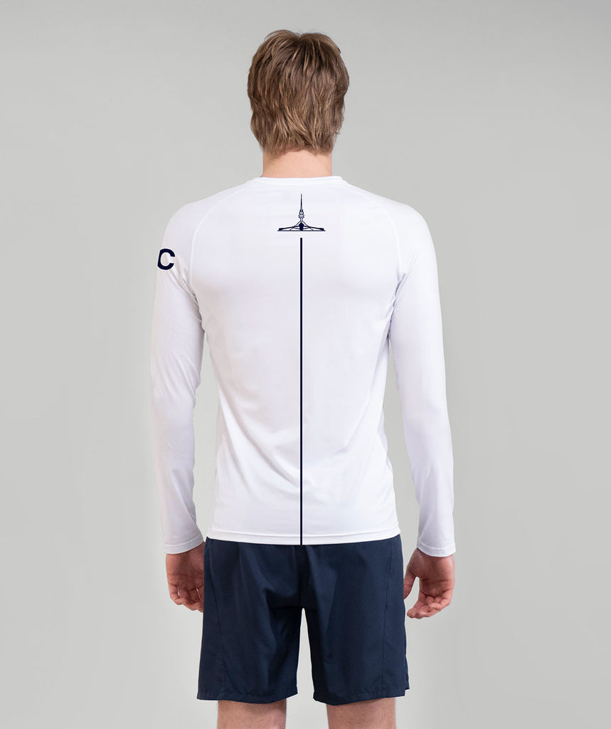 Men's Canberra Rowing Club Base Layer LS - White