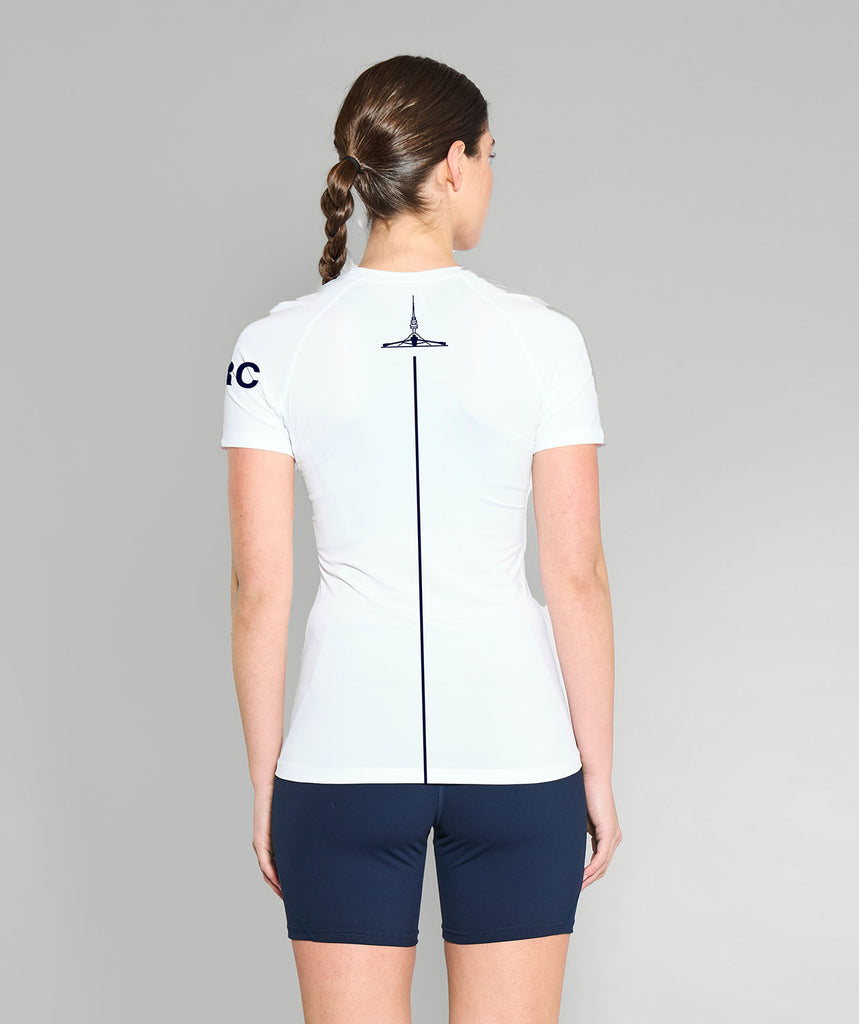 Women's Canberra Rowing Club Base Layer SS - White