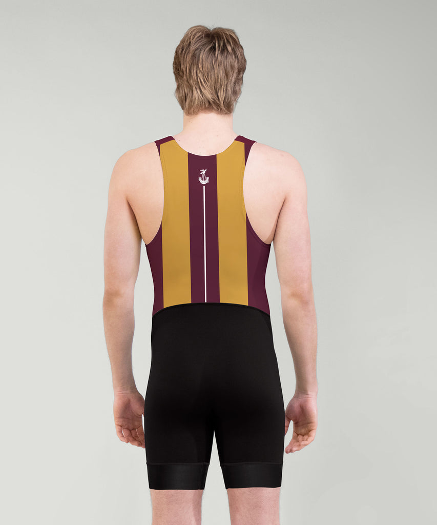 Men's Cashmere High School  Streamline Unisuit  - Black/Maroon