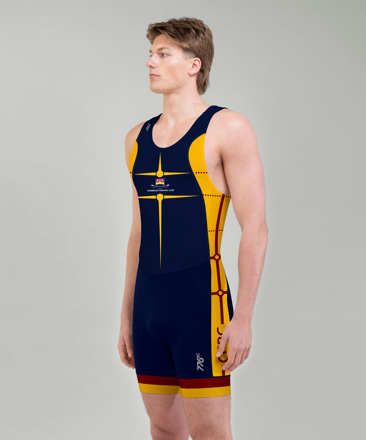 Men's City Of Cambridge Motion Pro Unisuit - Navy/Yellow