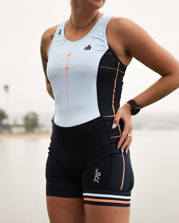 Women's Dark Horse X 776BC Pro Unisuit - Navy/Sky Blue
