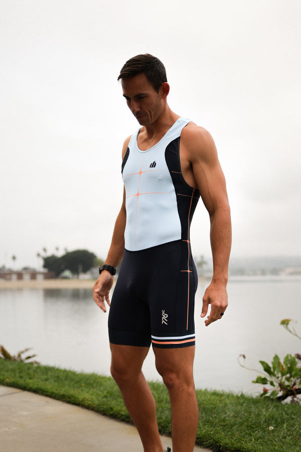 Men's Dark Horse X 776BC Pro Unisuit - Navy/Sky Blue