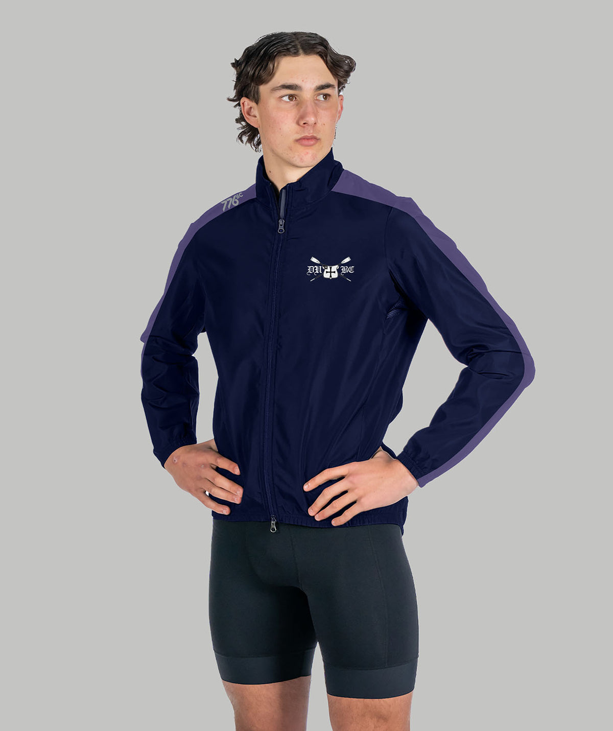 Men's Durham University Cirrostratus Wind Jacket - Navy/Purple