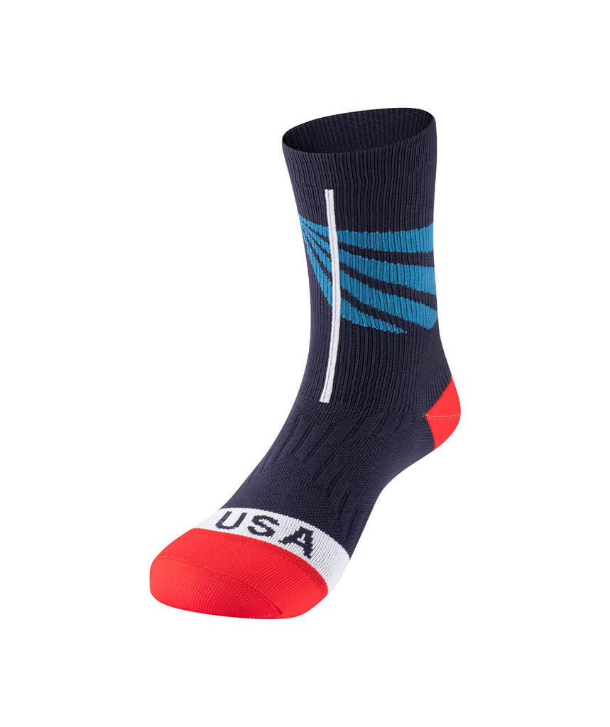 Icon Collection USA Performance Socks - Navy/Red/White