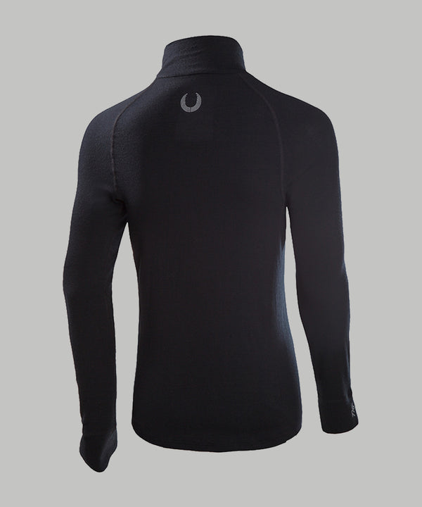 Men's Leander Athlete Kit Pro-Merino 1/4 Zip LS - Black