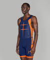 Men's Motion Pro Unisuit - Navy/Orange