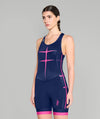 Women's Motion Pro Unisuit - Navy/Neon Pink