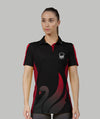 Women's Maroochy River Rowing Club Polo SS - Black/Red