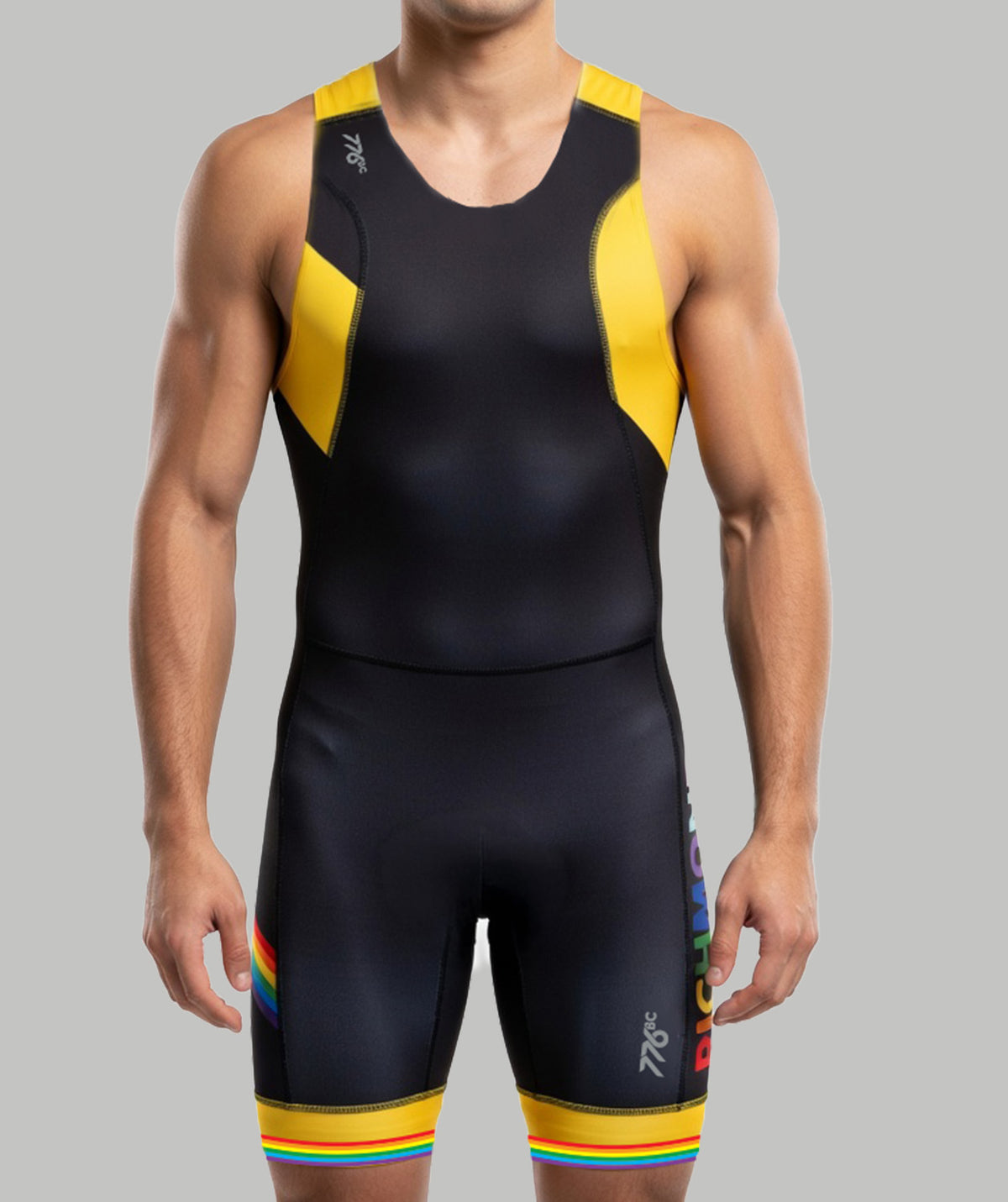 Men's Richmond Pride Rowing Club Pro Unisuit - Yellow/Black