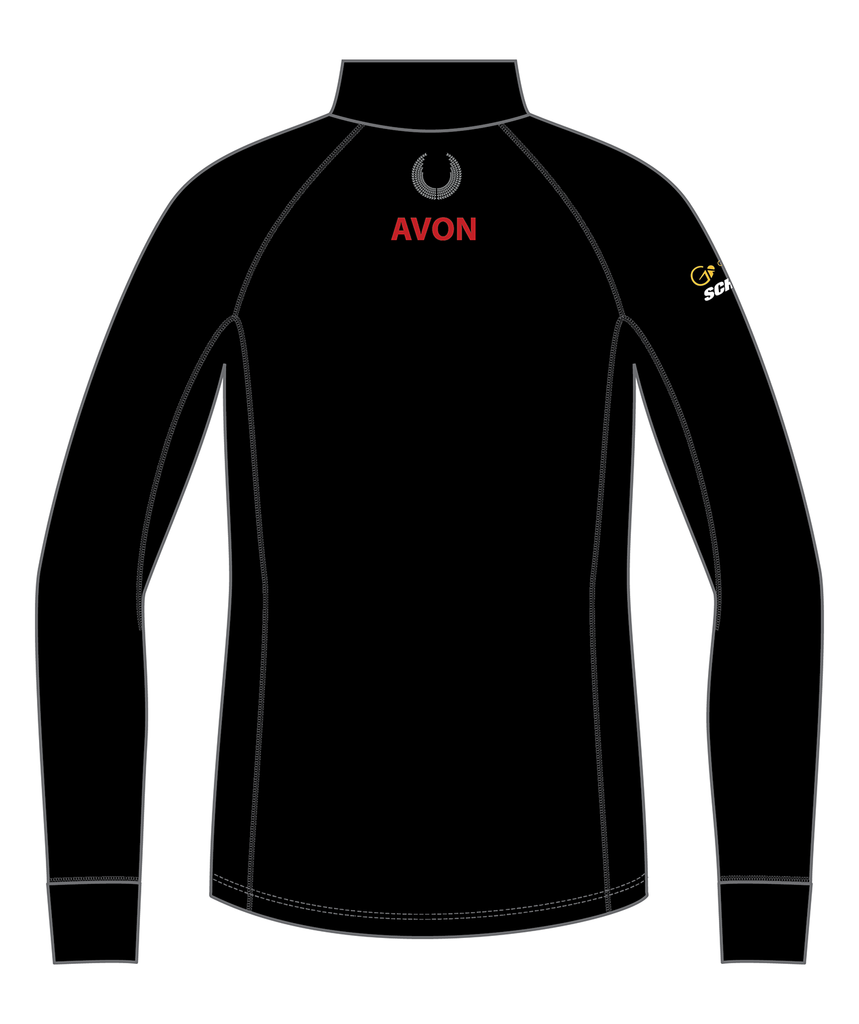 Men's Avon Rowing Pro-Merino 1/4 Zip LS - Black
