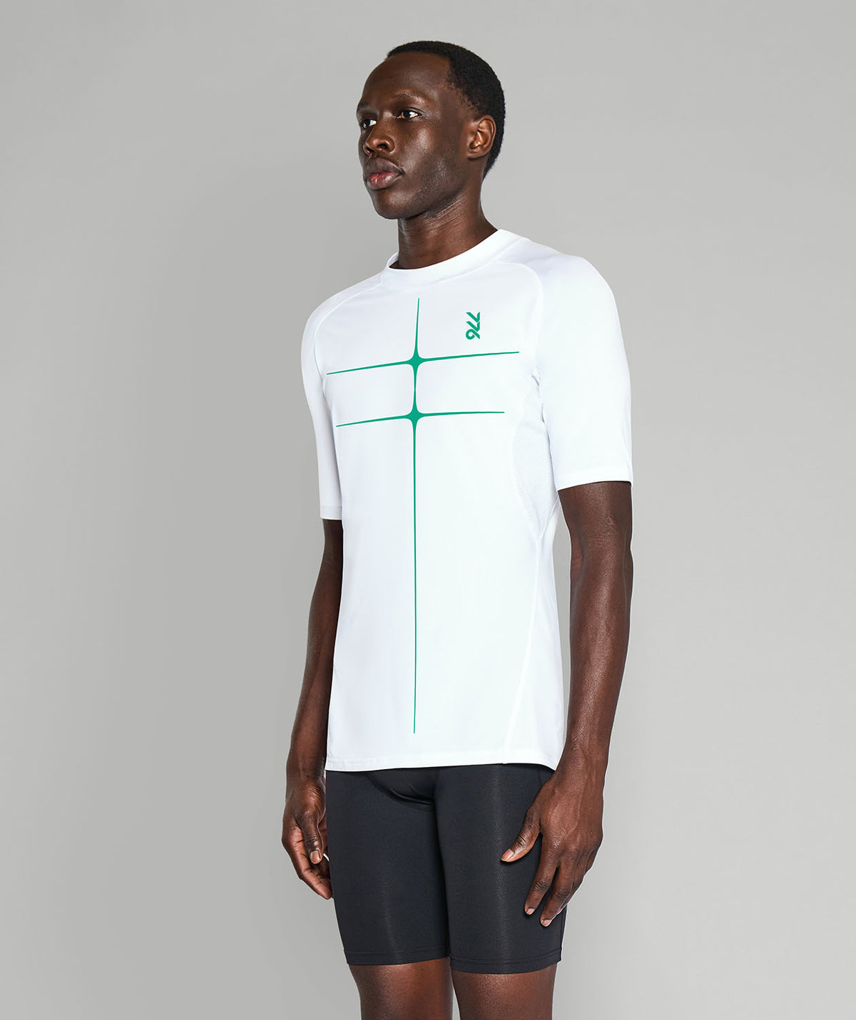 Men's 776BC Vivid Motion Base Layer SS - White/Green