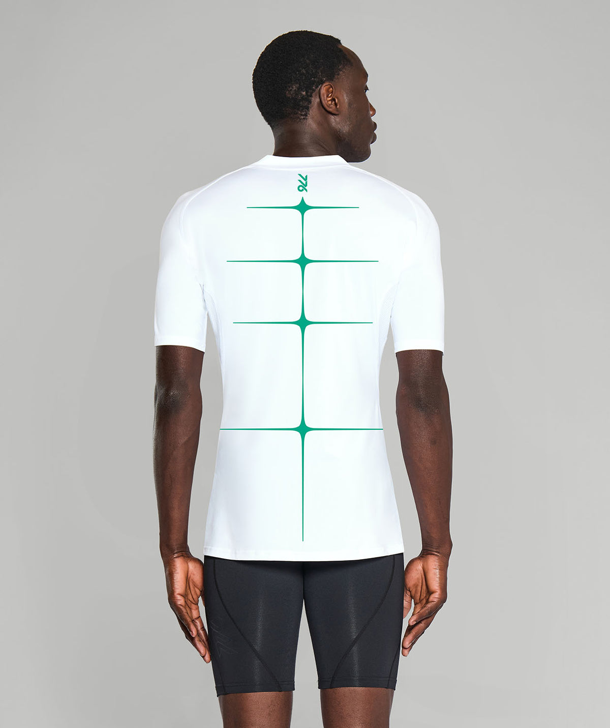 Men's 776BC Vivid Motion Base Layer SS - White/Green