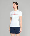 Women's 776BC Vivid Motion Base Layer SS - White/Lavender/Vermilion