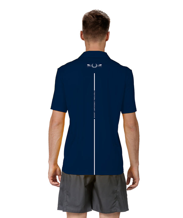 Men's Melbourne University Boat Club Polo SS - Navy