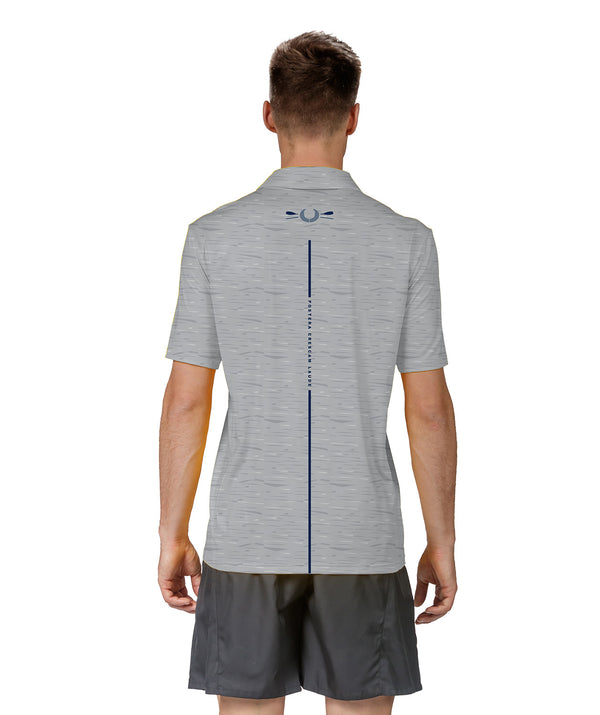 Men's Melbourne University Boat Club Polo SS - Grey Marle