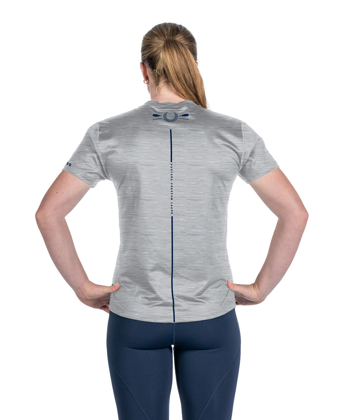 Women's Melbourne University Boat Club Performance T-Shirt SS - Grey Marle