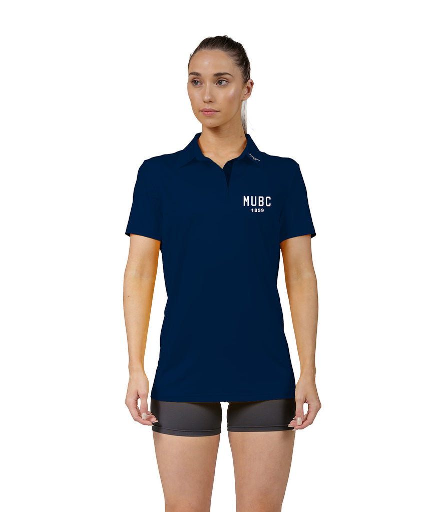 Women's Melbourne University Boat Club Polo SS - Navy