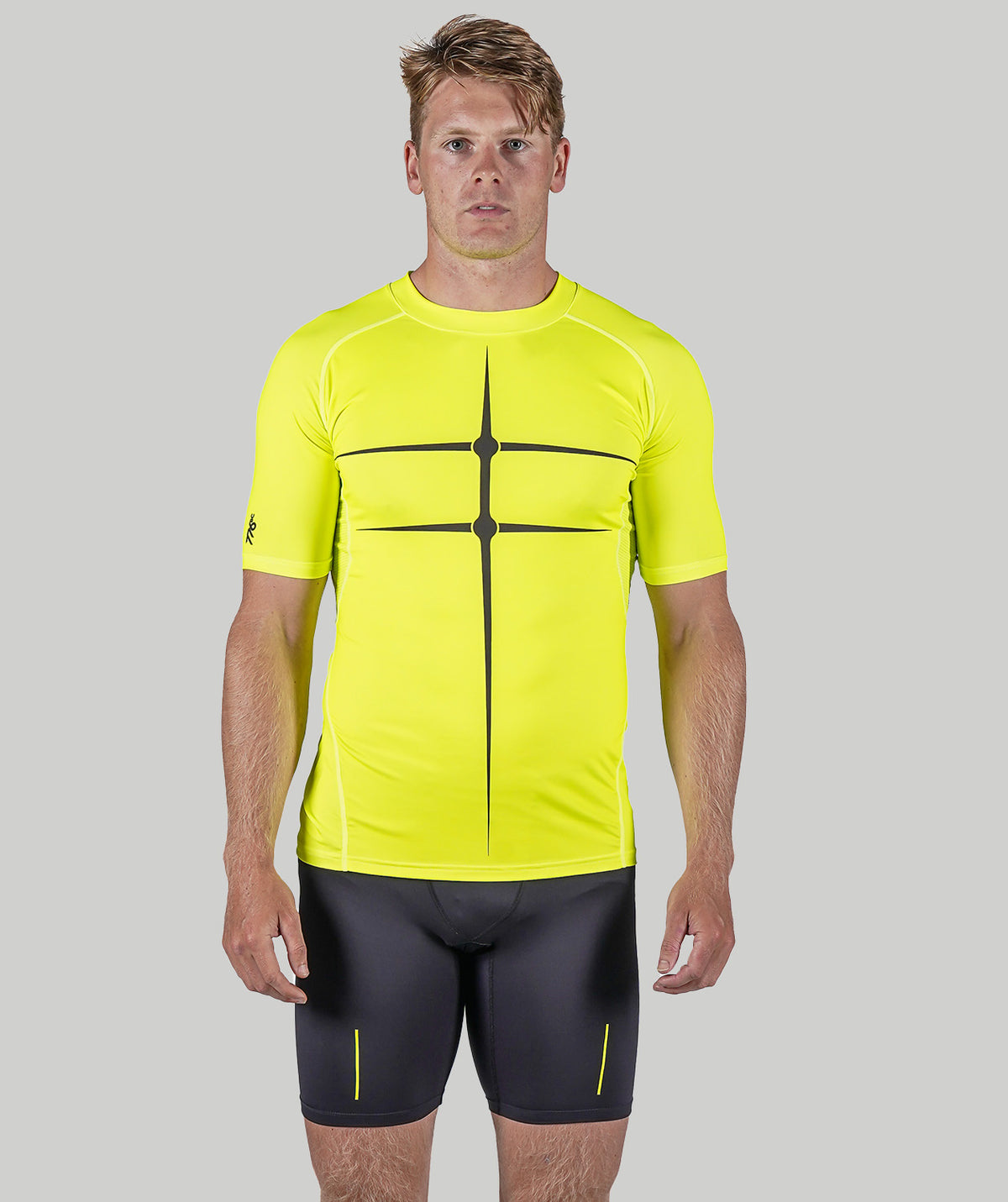 Men's Motion 2.0 SS Base Layer - Neon Yellow/Black