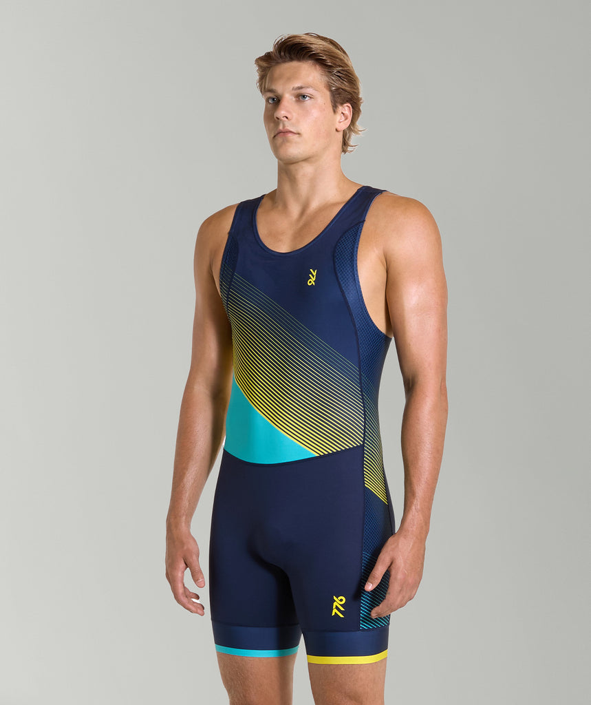 Men's Velocity Pro Unisuit - Navy/Neon Yellow