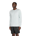 Men's Wreath Active LS T-Shirt - Grey