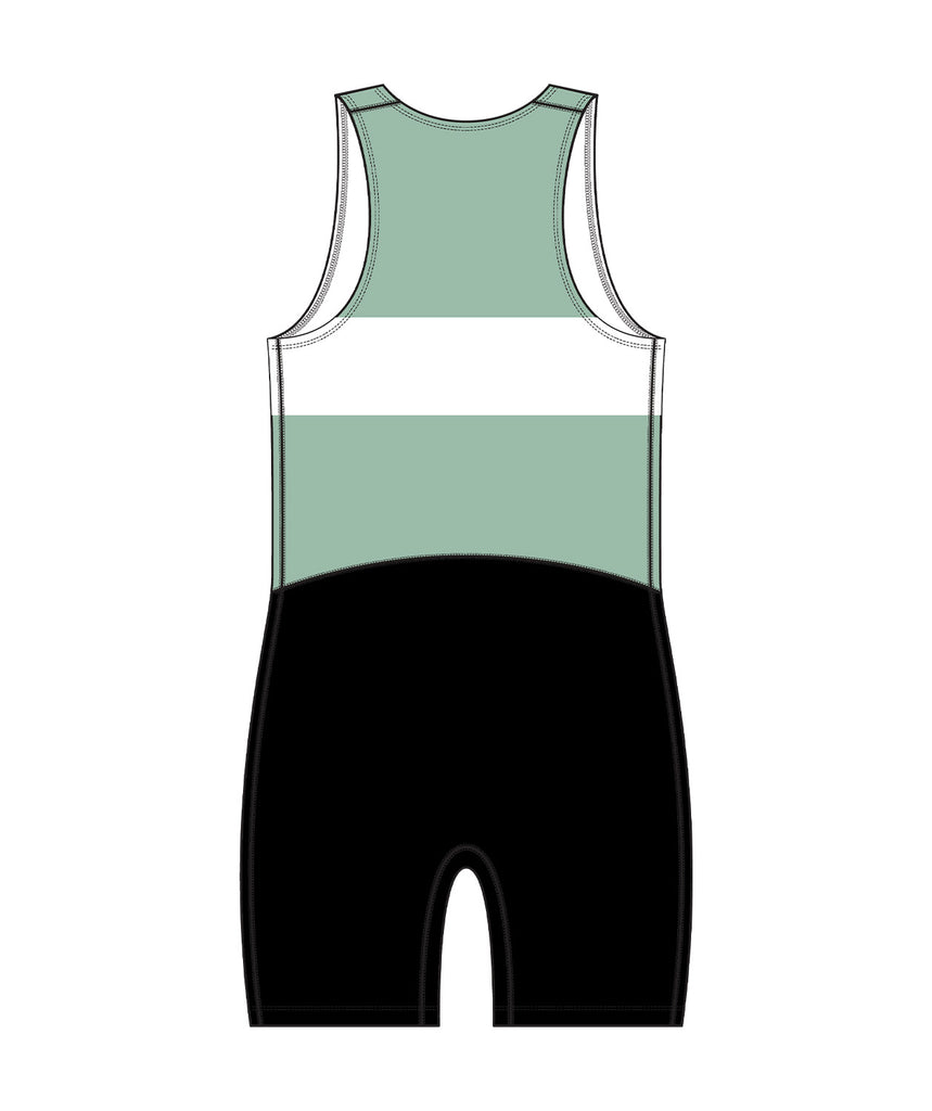 Men's Fremantle Rowing Club Streamline Unisuit - Cambridge Blue/Black