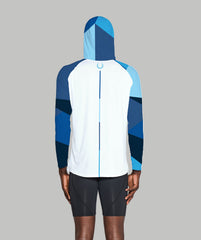Men's Geo Summer Hoodie LS - Stealth Blue
