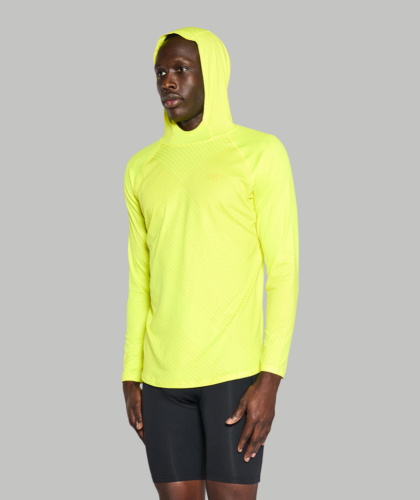 Men's Wreath Summer Hoodie - Graphic Neon Yellow