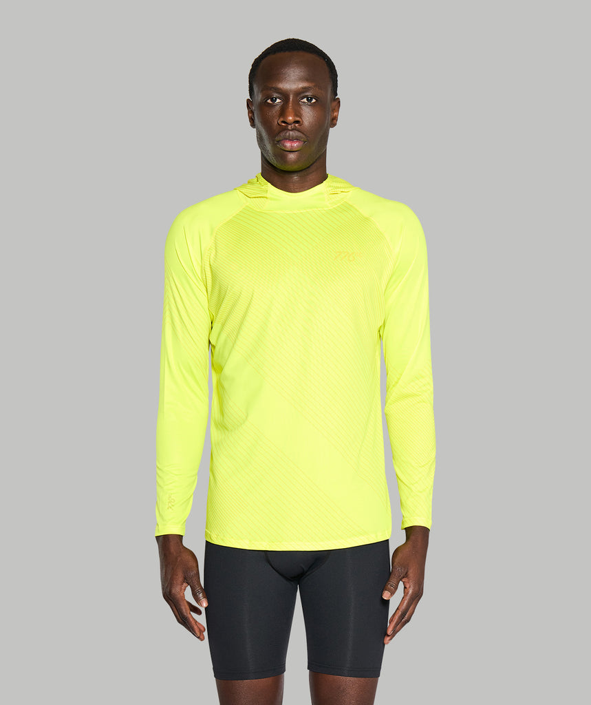 Men's Wreath Sun Hoodie - Graphic Neon Yellow – 776BC