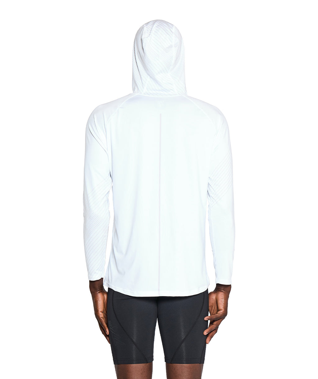 Men's Wreath Summer Hoodie - Graphic White