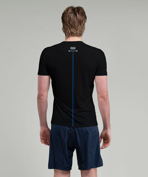 Unisex Rowing New Zealand NZ Champs 2026 Performance T-Shirt SS - Black/Blue