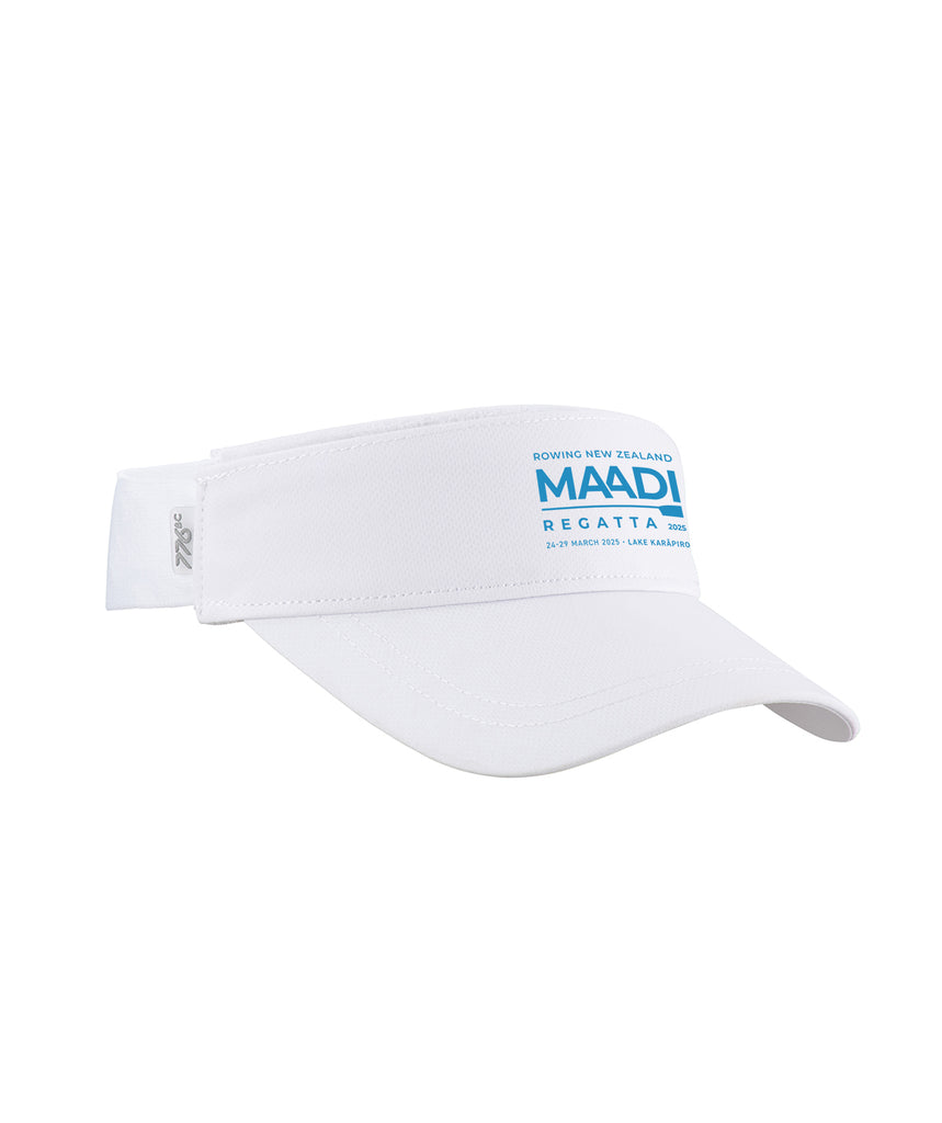 Unisex Rowing New Zealand Maadi 2025 Performance Visor - White/Blue