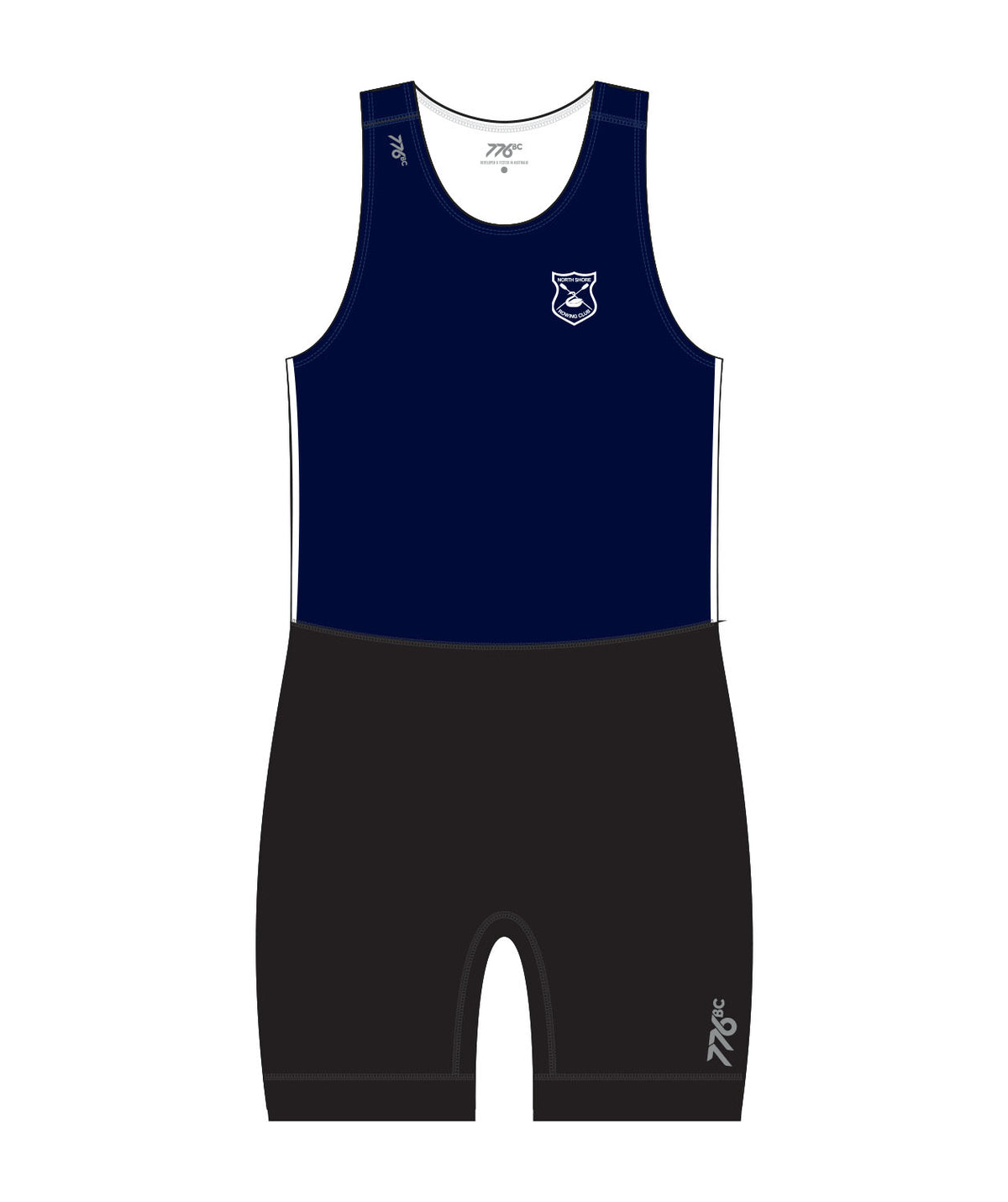 Men's North Shore Rowing Club Masters Streamline Leg Band Unisuit - Navy/Black