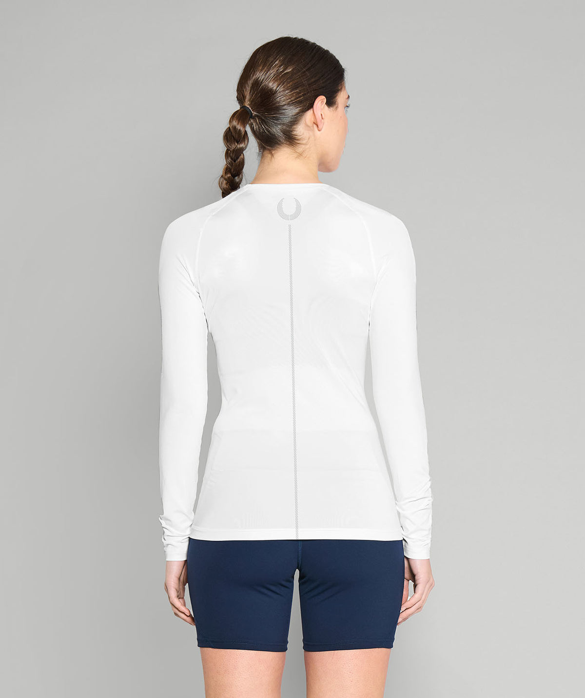 Women's 776BC Base Layer LS - White/Twizel Blue