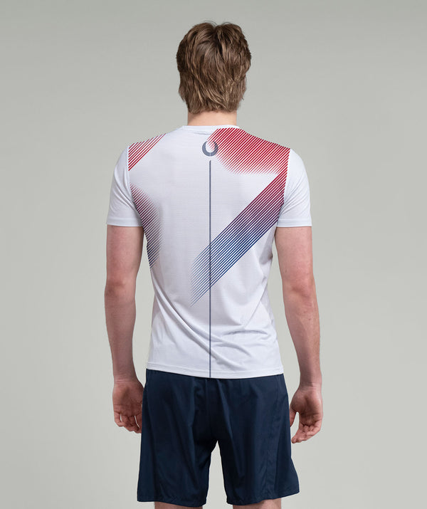 Men's 776BC Performance T-Shirt SS - White/Crimson