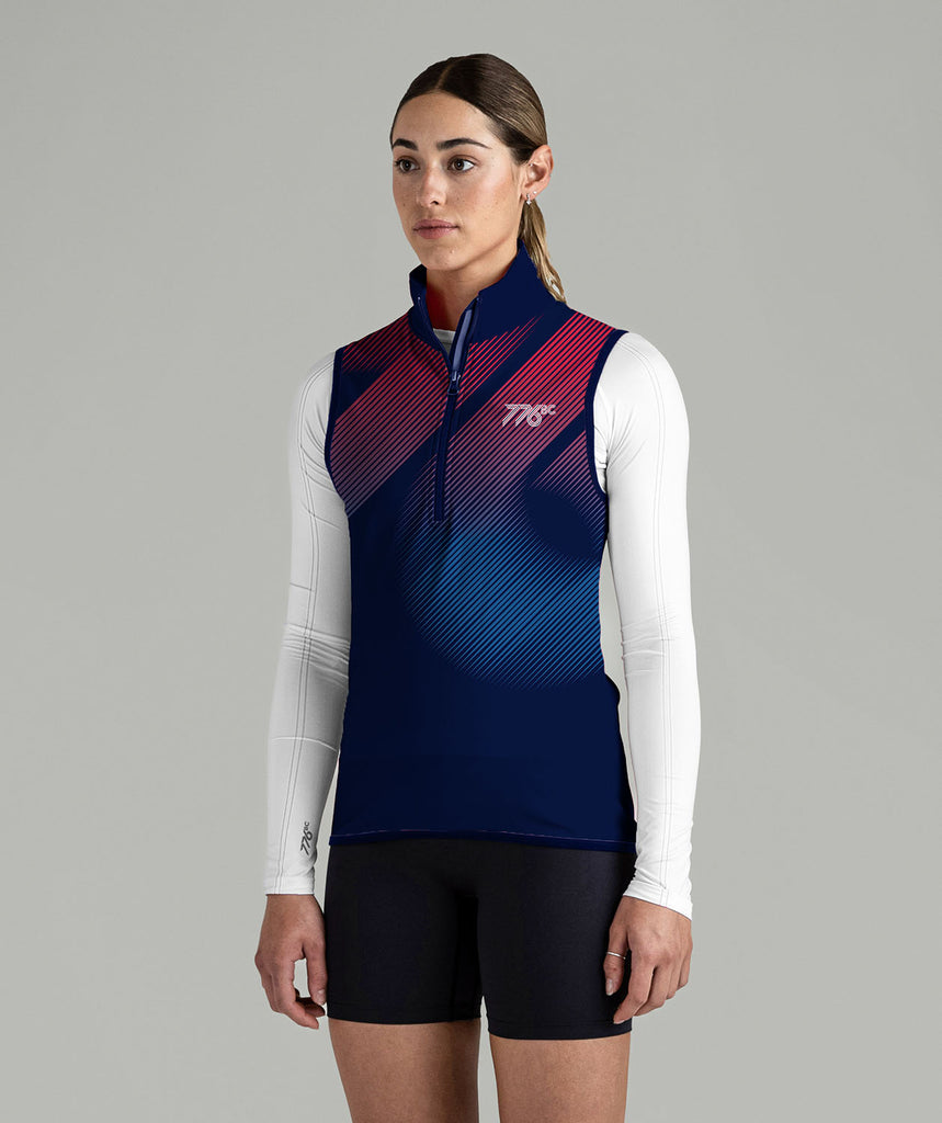 Women's 776BC Stratus Vest - Navy/Crimson